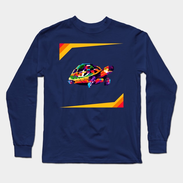 colorful turtles in pop art design Long Sleeve T-Shirt by Yopi